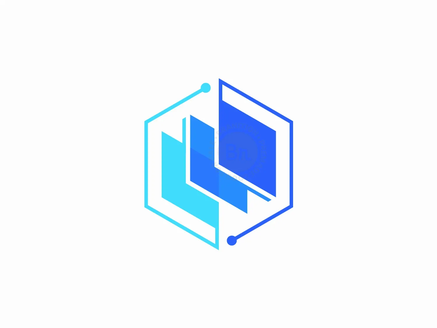 modern blockchain logo logo 36