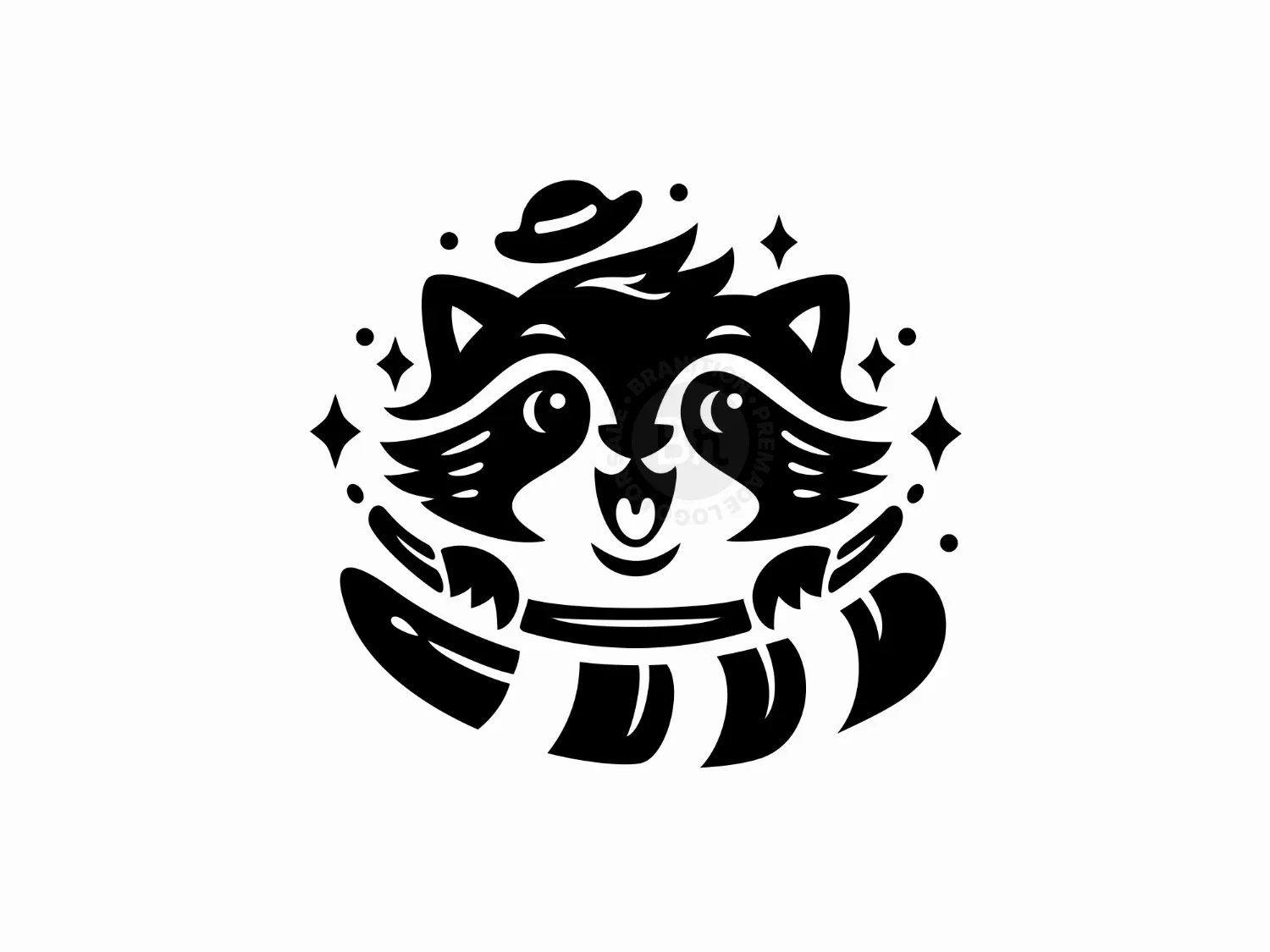 Cute Raccoon Mascot Logo