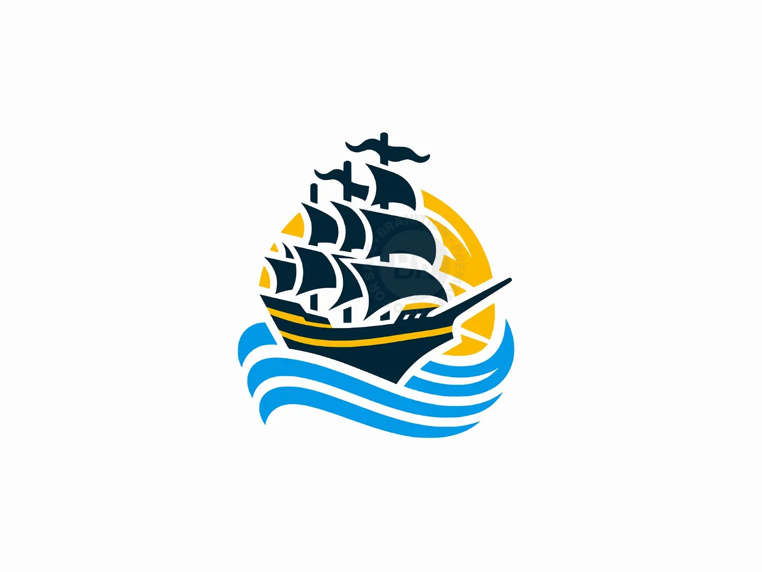 pirate ship logo 3