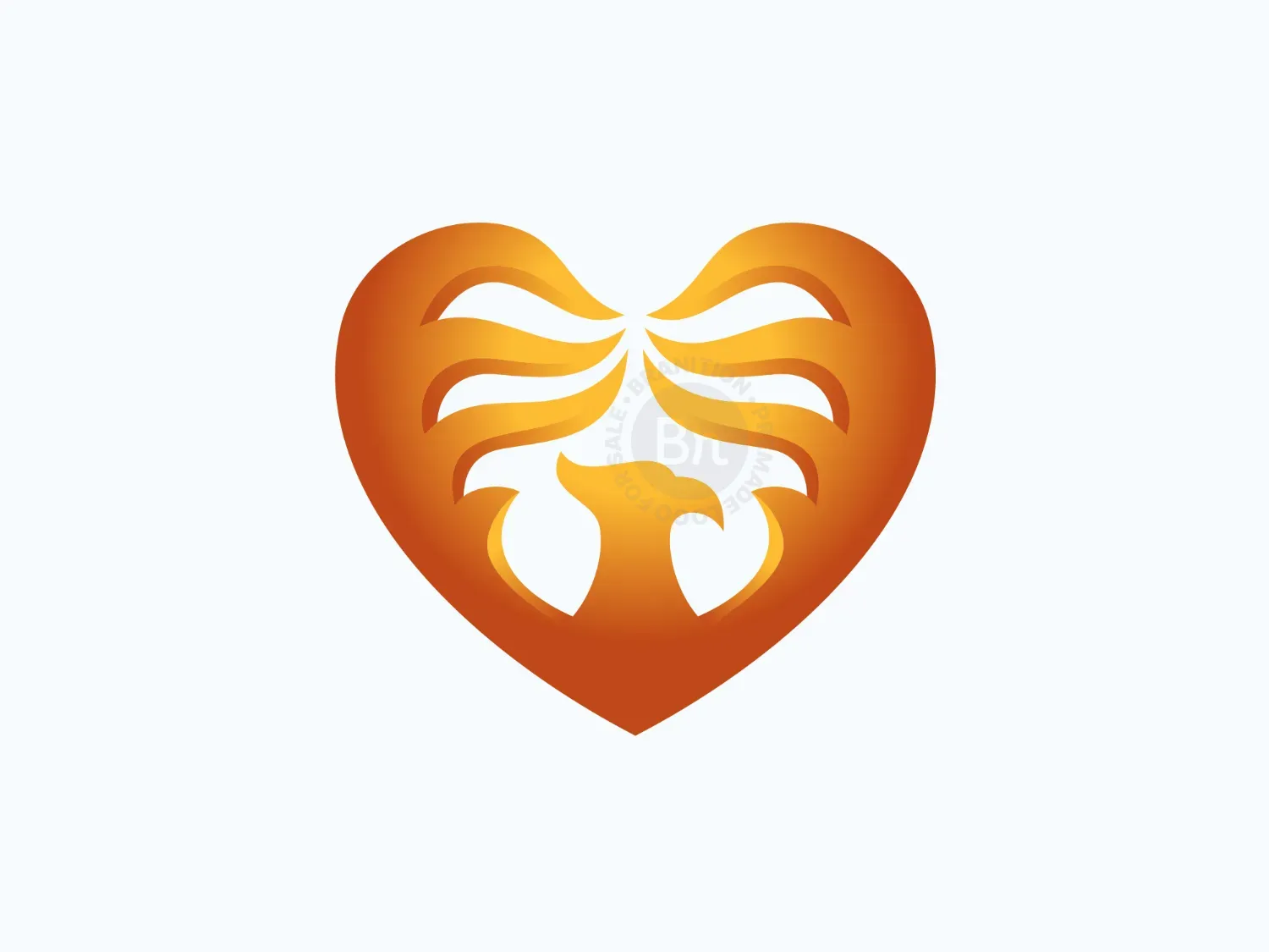 Heart Phoenix Logo