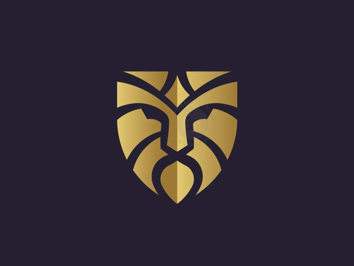 gold lion logo 24