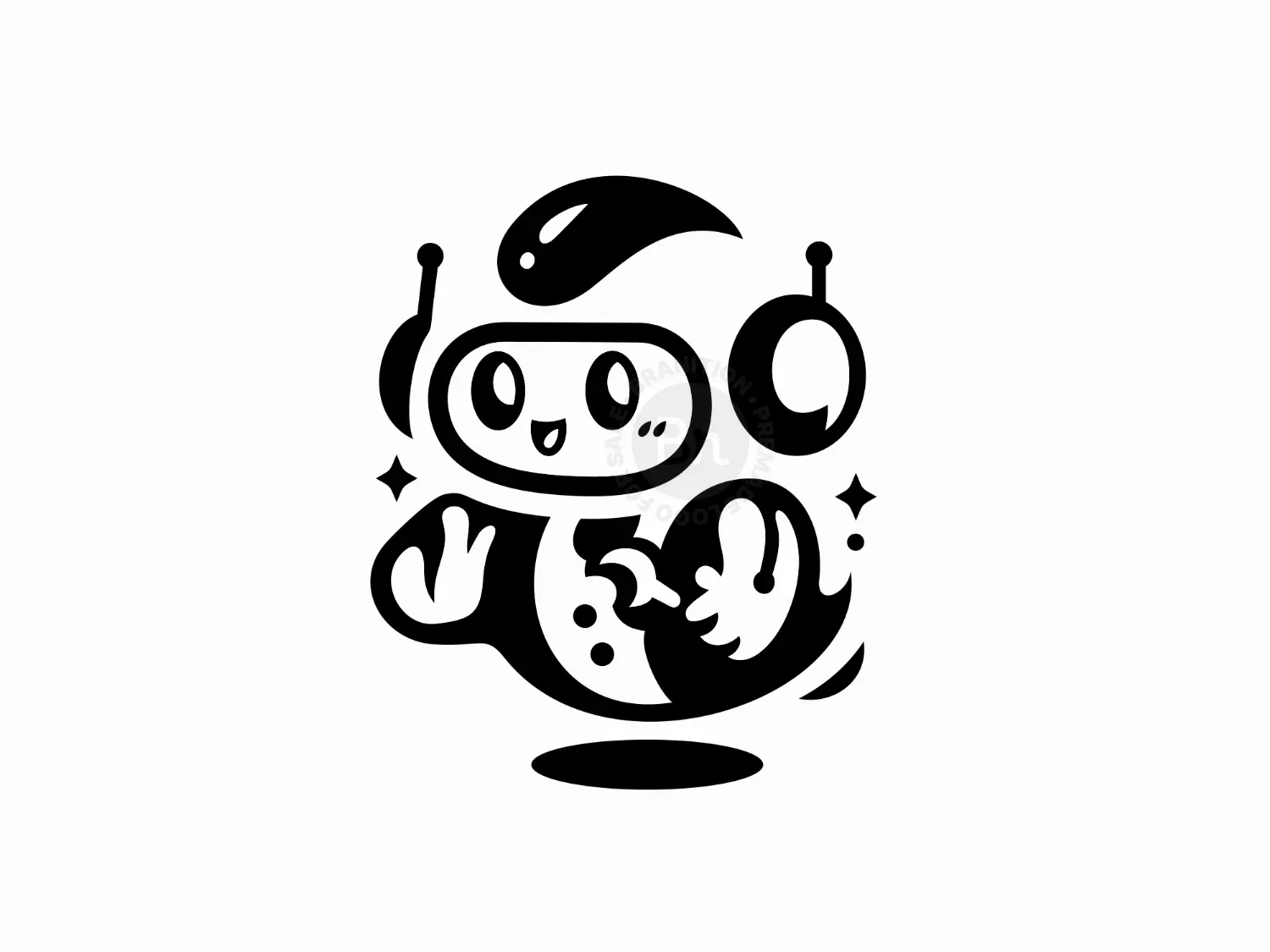 Wrench Chat Robot Logo