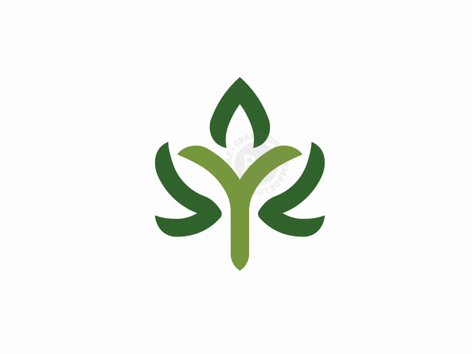 Letter Y Flower Logo