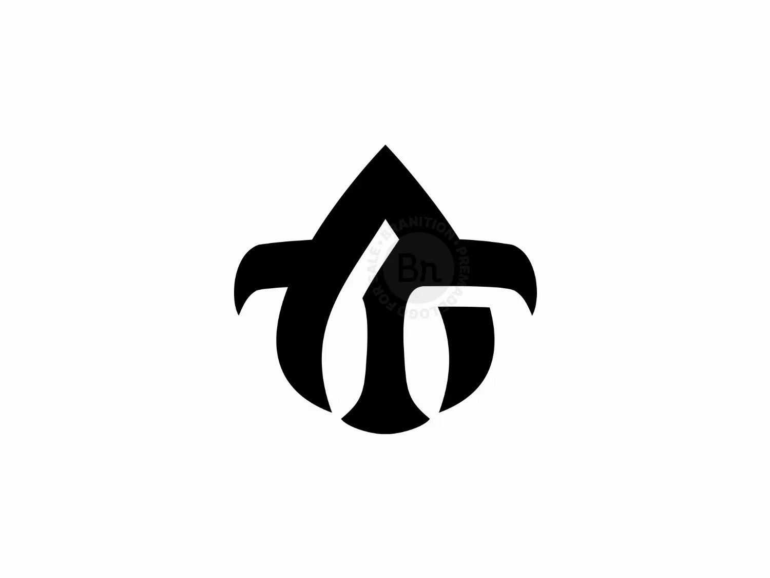 monogram t logo logo 17